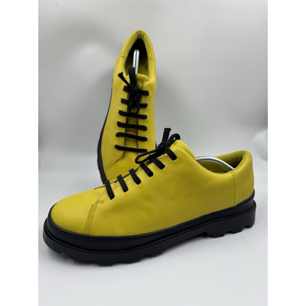 CAMPER Brutus Leather Casual Chunky Men 10.5 Sneakers Shoes Yellow K100245-017